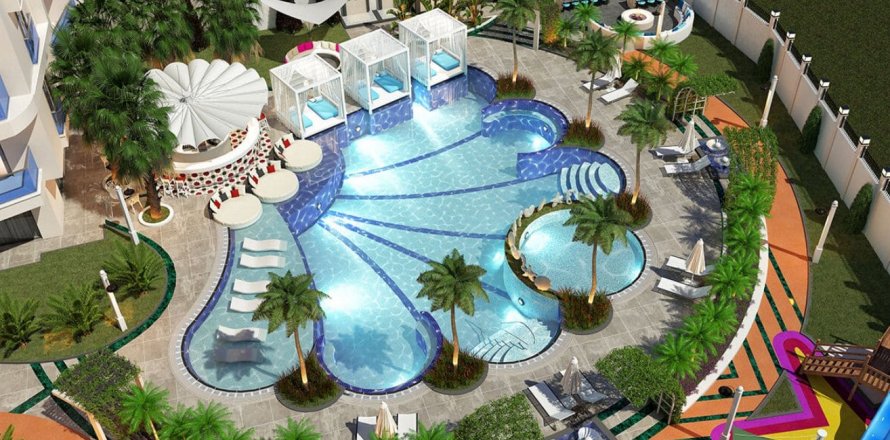 1+1 Lägenhet i Alanya, Antalya, Turkiet Nr. 170171