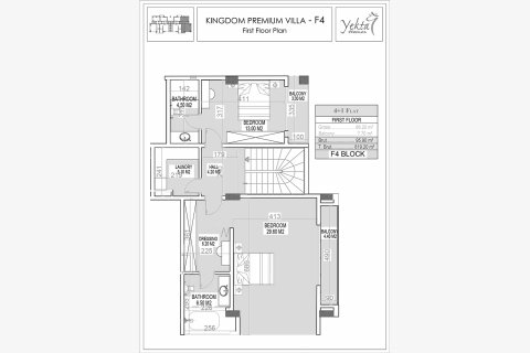 ویلا در در Yekta Kingdom Premium Villas Alanya ، ترکیه 4 خوابه ، 819.2 متر مربع. شماره 170405 - 17