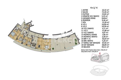 Apartment for sale in Istanbul, Turkey, 4 bedrooms, 262m2, No. 45011 – photo 16