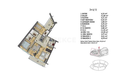 Apartment for sale in Istanbul, Turkey, 4 bedrooms, 262m2, No. 45011 – photo 12