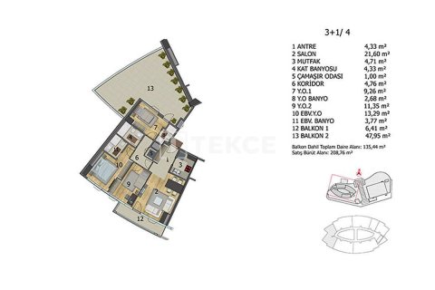 Apartment for sale in Istanbul, Turkey, 4 bedrooms, 262m2, No. 45011 – photo 11