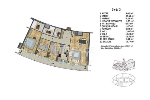 Apartment for sale in Istanbul, Turkey, 4 bedrooms, 262m2, No. 45011 – photo 10