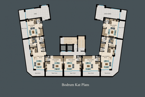 1+1 Leilighet  i Demirtas, Alanya, Antalya, Tyrkia Nr. 180011 - 12