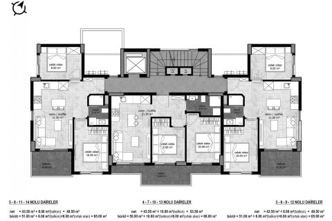 Apartment for sale  in Avsallar, Antalya, Turkey, 2 bedrooms, 63m2, No. 180015 – photo 13