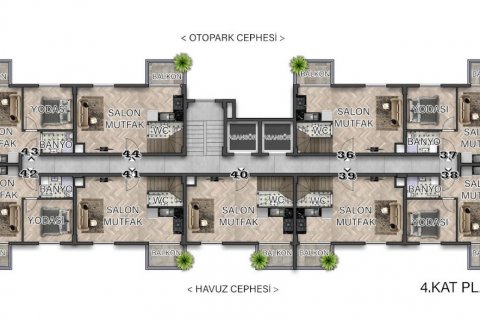 1+1 Lägenhet i Gazipasa, Antalya, Turkiet Nr. 179916 - 20