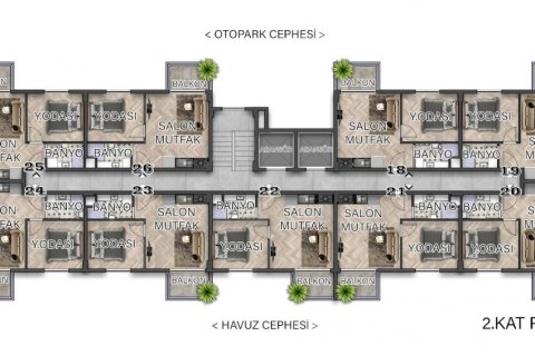 1+1 Lägenhet i Gazipasa, Antalya, Turkiet Nr. 179916 - 18