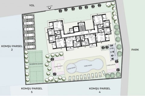 1+1 Lägenhet  i Gazipasa, Antalya, Turkiet Nr. 179914 - 11