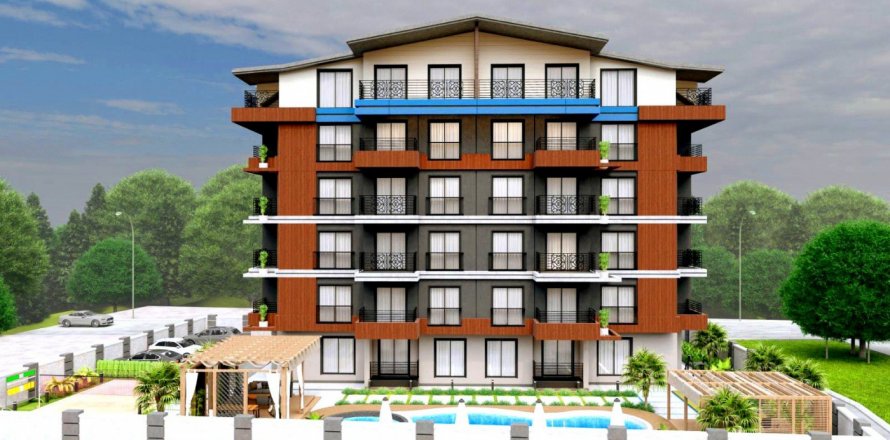 1+1 Lägenhet  i Gazipasa, Antalya, Turkiet Nr. 179914