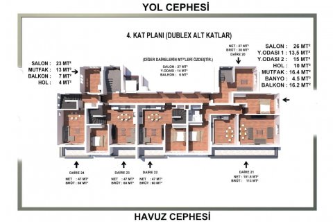 1+1 Wohnung  in Gazipasa, Antalya, Türkei Nr. 179912 - 23