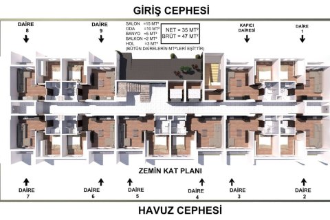1+1 Wohnung  in Gazipasa, Antalya, Türkei Nr. 179912 - 25