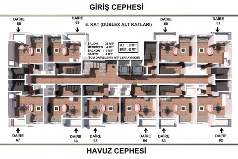 1+1 Wohnung  in Gazipasa, Antalya, Türkei Nr. 179912 - 27