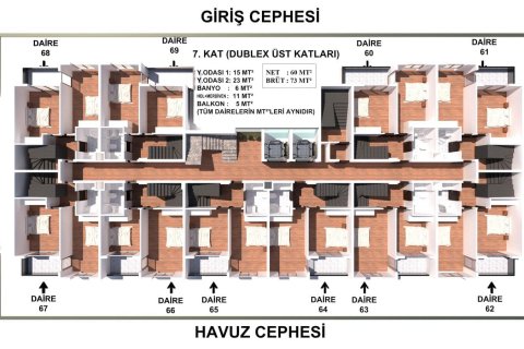 1+1 Wohnung  in Gazipasa, Antalya, Türkei Nr. 179912 - 28