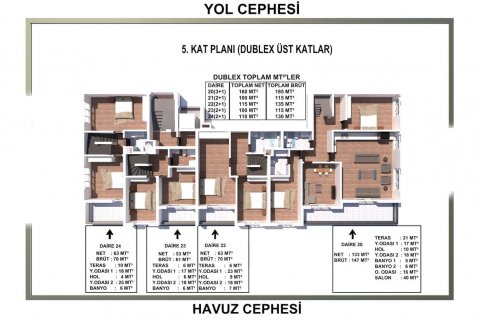 1+1 Wohnung  in Gazipasa, Antalya, Türkei Nr. 179912 - 24