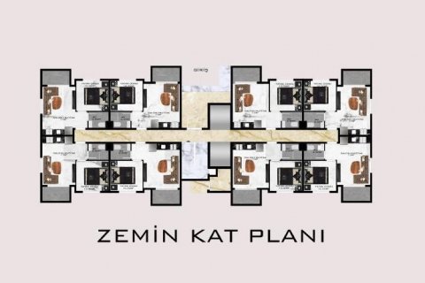Продажа квартиры  в Газипаше, Анталье, Турция 1+1, 55м2, №179915 – фото 15