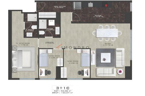Продажа квартиры в Кадыкёе, Стамбуле, Турция 5+1, 300м2, №165346 – фото 17