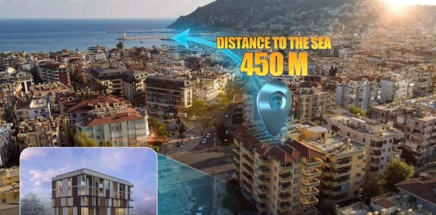 Daire 1+1 Alanya, Antalya, Türkiye №170366