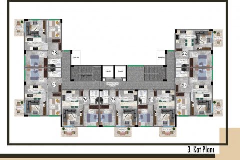 1+1 Wohnung  in Konakli, Antalya, Türkei Nr. 179947 - 17