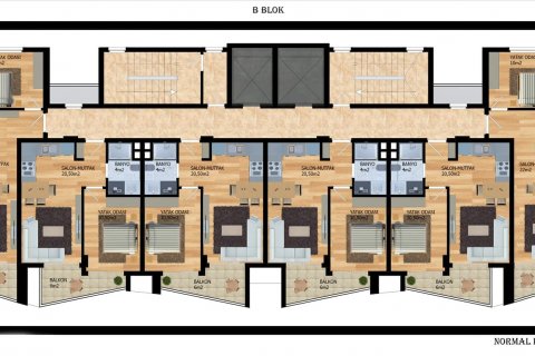 Продажа квартиры  в Авсалларе, Анталье, Турция 1+1, 52м2, №179957 – фото 23
