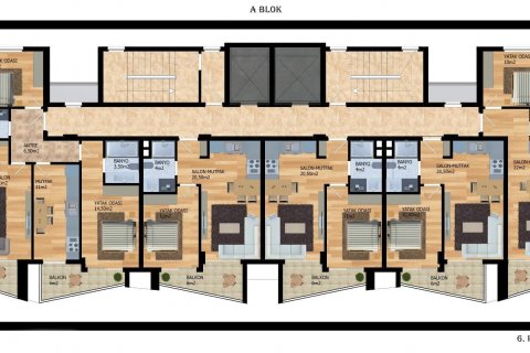 Продажа квартиры  в Авсалларе, Анталье, Турция 1+1, 52м2, №179957 – фото 21