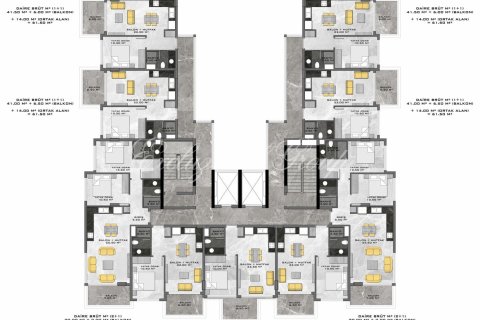 1+1 Lägenhet i Alanya, Antalya, Turkiet Nr. 179105 - 20