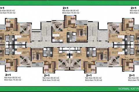 Продажа квартиры в Мезитли, Мерсине, Турция 3 комн., 74м2, №180173 – фото 13