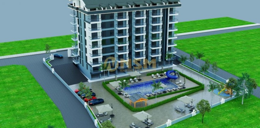 1+1 Leilighet  i Alanya, Antalya, Tyrkia Nr. 179748