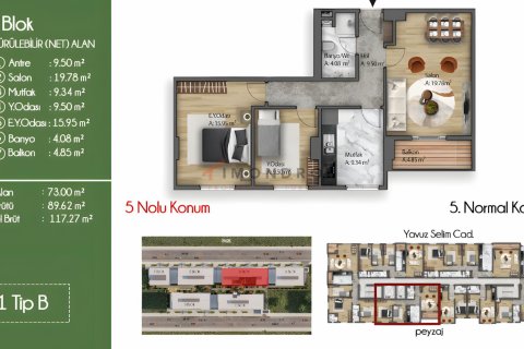 2+1 Leilighet i Küçükçekmece, Istanbul, Tyrkia Nr. 193857 - 18
