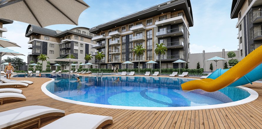 1+1 Lejlighed i Alanya, Antalya, Tyrkiet Nr. 172452