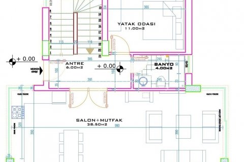 4+1 Villa  i Alanya, Antalya, Turkiet Nr. 179330 - 8
