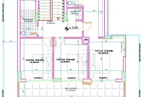 4+1 Villa  i Alanya, Antalya, Turkiet Nr. 179330 - 9