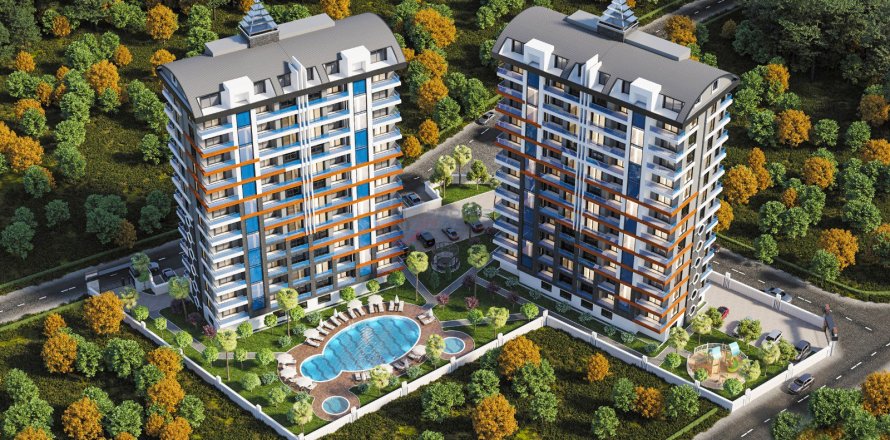 2+1 Leilighet  i Alanya, Antalya, Tyrkia Nr. 211505