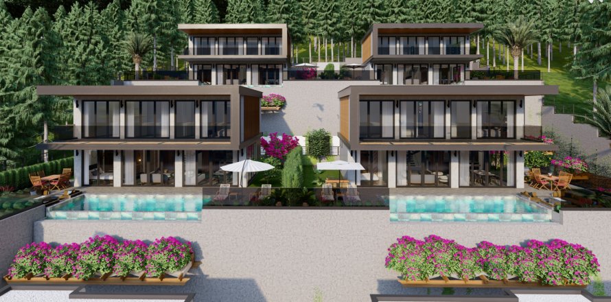8+1 Lejlighed i Alanya, Antalya, Tyrkiet Nr. 185713