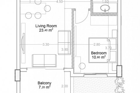 Квартира в Yekta Green Life Gazipasa Residence 1+1, Газипаша, Анталья, Турция №160712