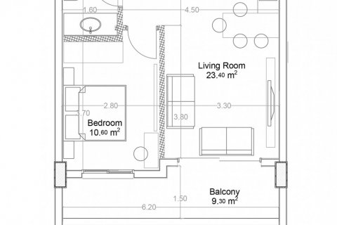 Квартира в Yekta Green Life Gazipasa Residence 1+1, Газипаша, Анталья, Турция №160709