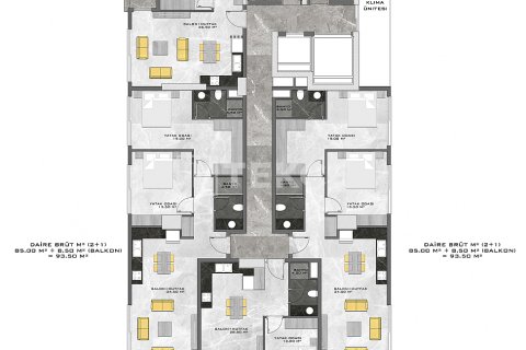 Продажа пентхауса  в Аланье, Анталье, Турция 4+1, 147м2, №177265 – фото 25