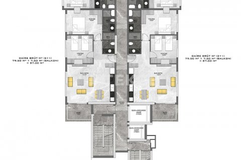Продажа пентхауса  в Аланье, Анталье, Турция 4+1, 147м2, №177265 – фото 27