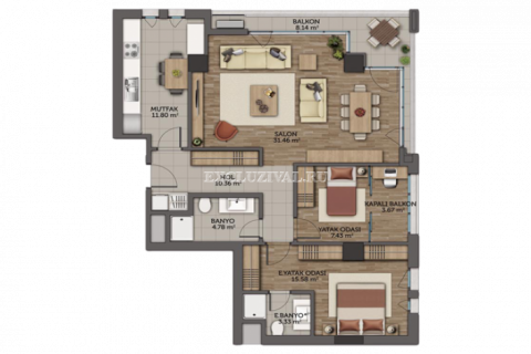4+1 Lejlighed i Istanbul, Tyrkiet Nr. 178741 - 29