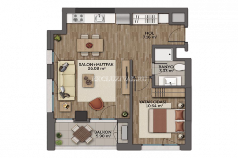 4+1 Lejlighed i Istanbul, Tyrkiet Nr. 178741 - 26