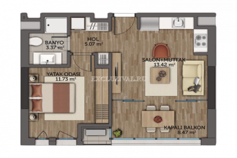 4+1 Lejlighed i Istanbul, Tyrkiet Nr. 178741 - 22