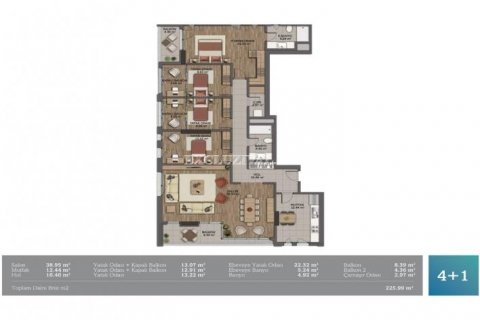 4+1 Lejlighed i Istanbul, Tyrkiet Nr. 178741 - 16