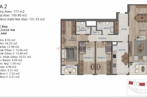Daire  4+1  Ümraniye, İstanbul, Türkiye №211730 - 30