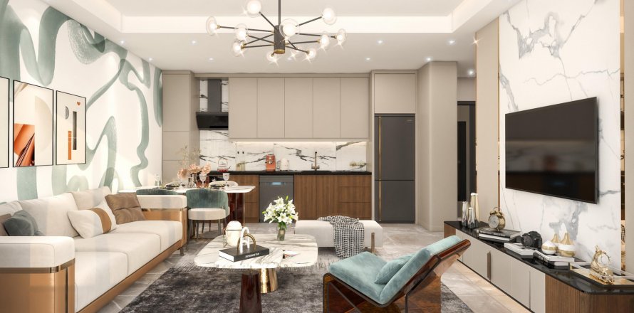 2+1 Leilighet i GÜLERYÜZ RESIDENCE, Payallar, Alanya, Antalya, Tyrkia Nr. 160428