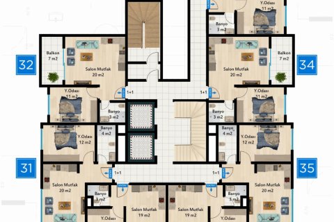 Apartment for sale in Mahmutlar, Antalya, Turkey, 1 bedroom, 50m2, No. 180070 – photo 30