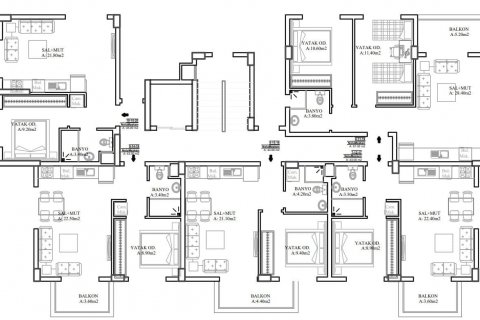 Apartment for sale in Gazipasa, Antalya, Turkey, 1 bedroom, 40m2, No. 179989 – photo 14
