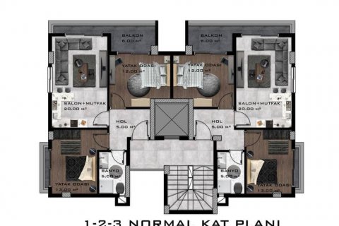 2+1 Wohnung in Avsallar, Antalya, Türkei Nr. 180045 - 22