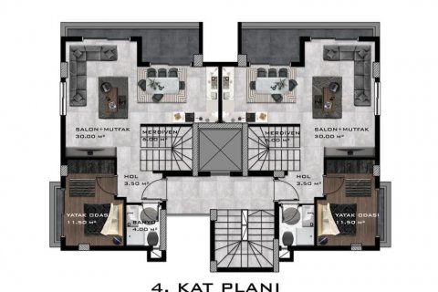 2+1 Wohnung in Avsallar, Antalya, Türkei Nr. 180045 - 23
