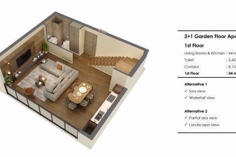 Продажа квартиры в Муратпаше, Анталье, Турция 2 комн., 64м2, №182139 – фото 21