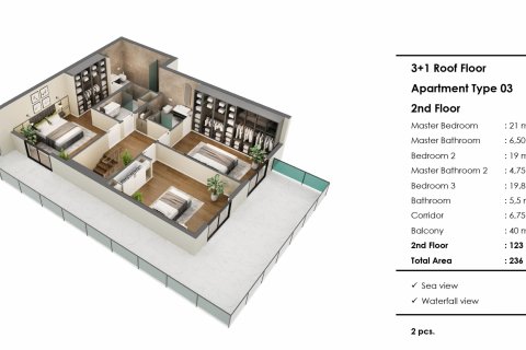Продажа квартиры в Муратпаше, Анталье, Турция 2 комн., 64м2, №182139 – фото 19