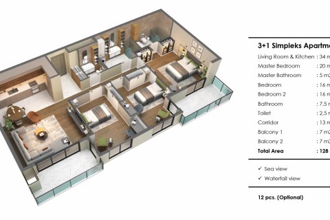 Продажа квартиры в Муратпаше, Анталье, Турция 2 комн., 64м2, №182139 – фото 23