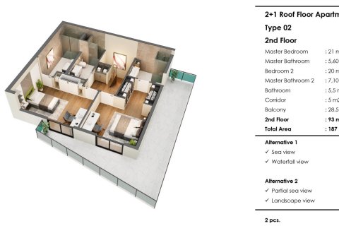 Продажа квартиры в Муратпаше, Анталье, Турция 2 комн., 64м2, №182139 – фото 16